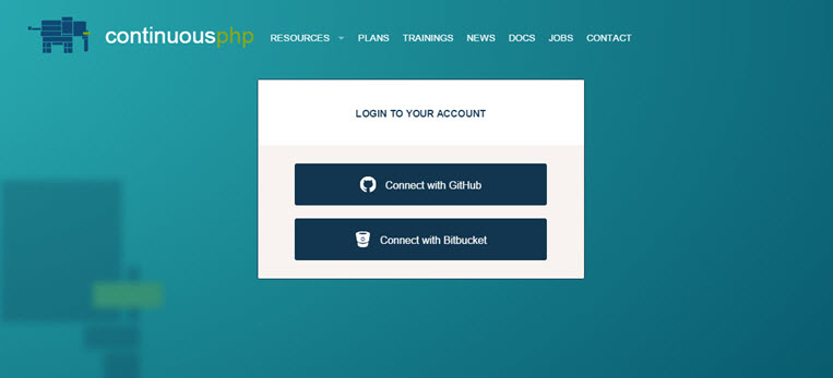 Login page