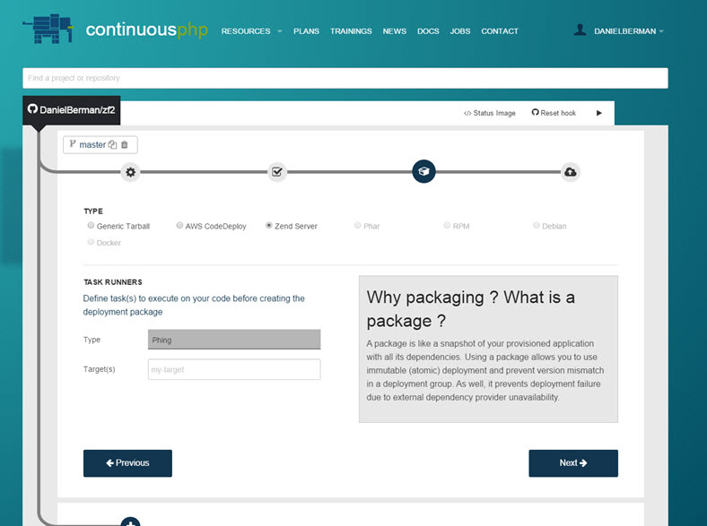 Selecting package type