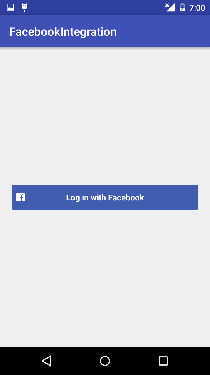 Login with Facebook