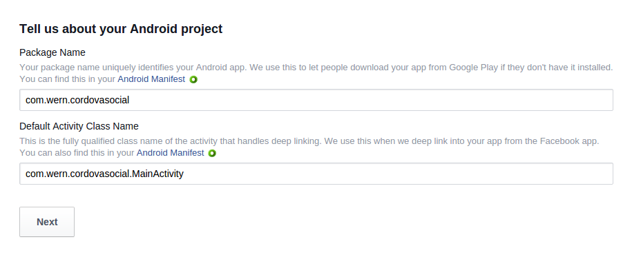 generate keystore cordova Facebook Cordova with in a Working SitePoint the â€” API App