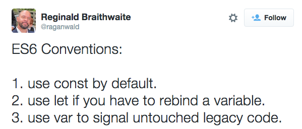 default javascript argument const variable signal is wonâ€™t . that the reassigned be a