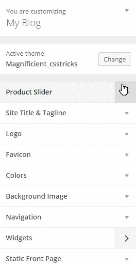 Adding four more fields to the product slider panel