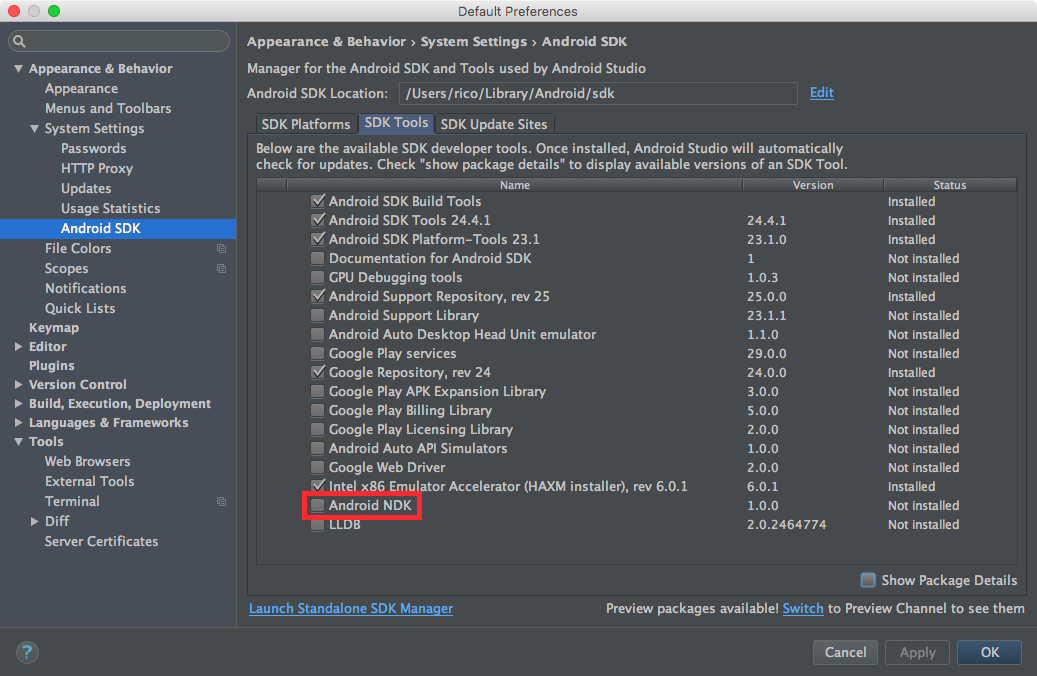 using android ndk vs sdk