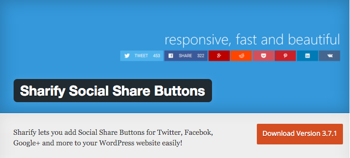 Sharify Social Share Buttons