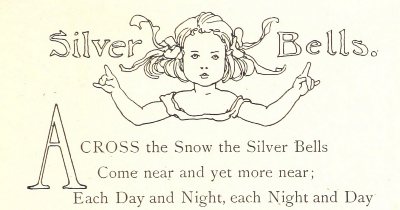 Silver Bells Poem. Showing a drop cap