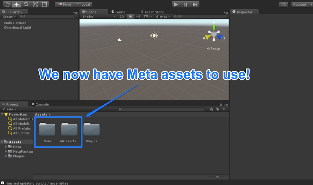 Meta assets now visible