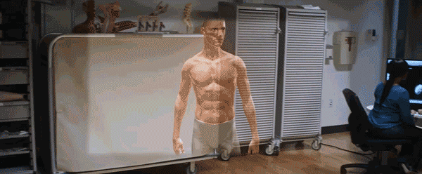 HoloLens' field of view