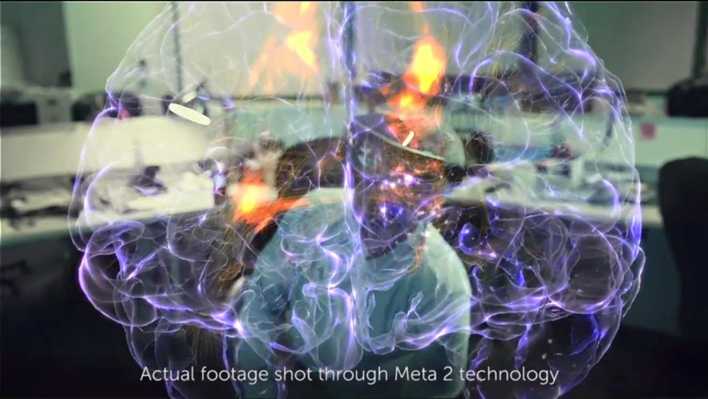 Meta 2 high definition display example