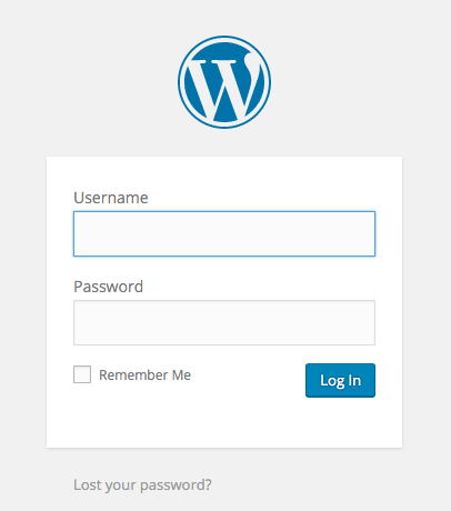 WordPress Login Page