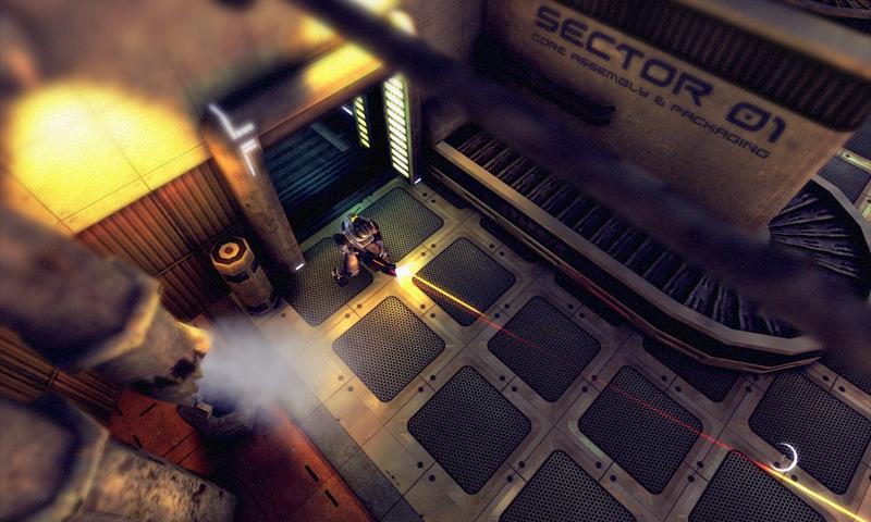 Screenshot of the Angry Bots game