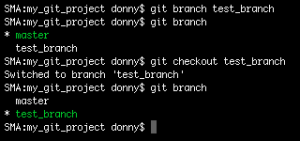 Creating a new branch and making it active