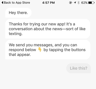 Quartz Conversational UIs in action