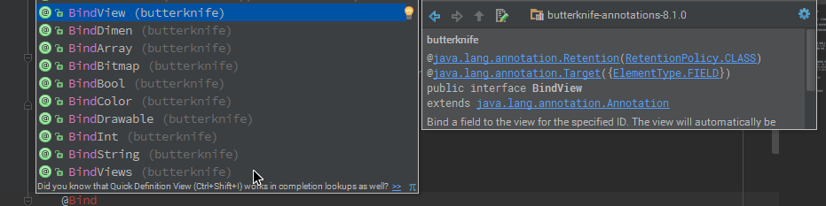 bind views and resources