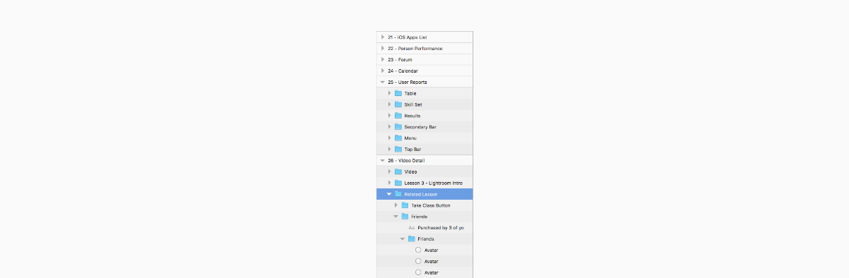 Dashboard UI Kit — Folders Structure