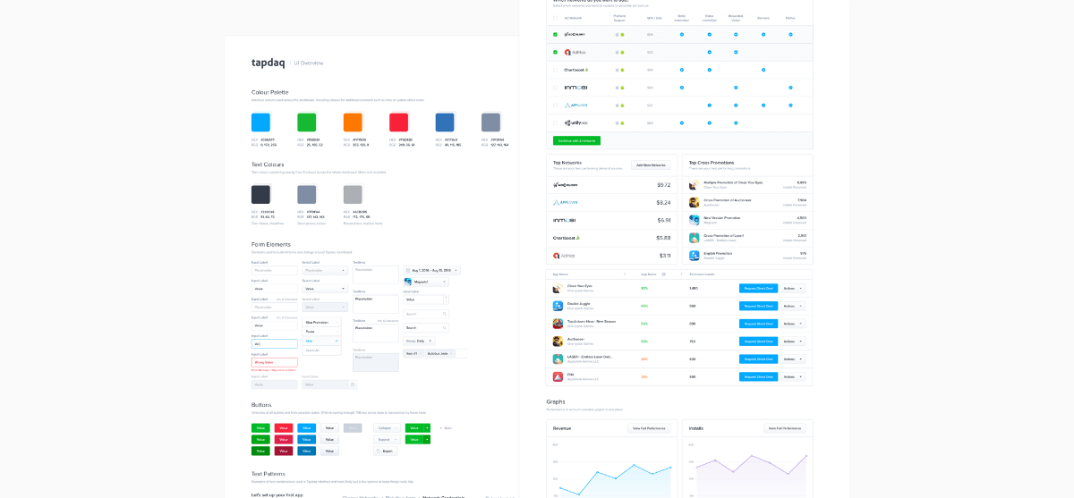 Tapdaq UI Overview — Styleguide
