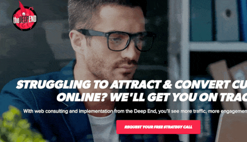 The Deep End Design website
