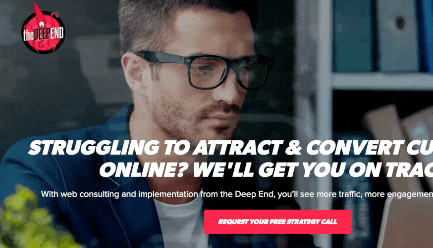 The Deep End Design website