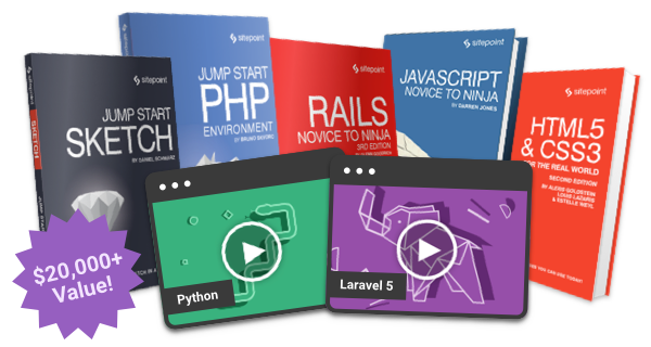 Get 2 Years of SitePoint Premium for $99