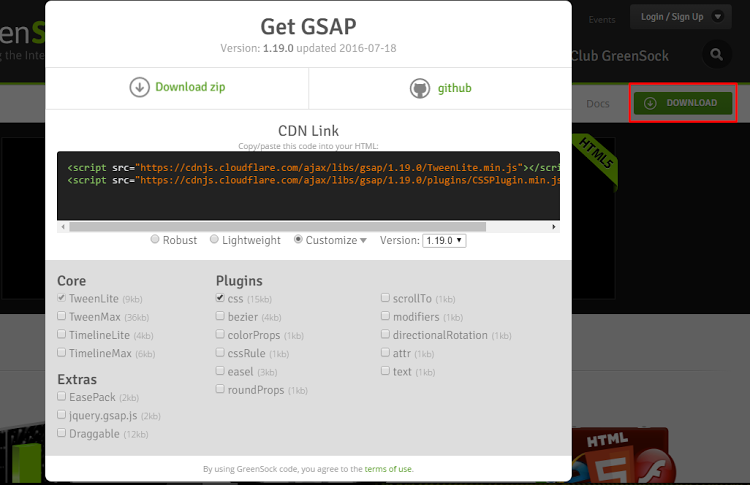 How to download GSAP