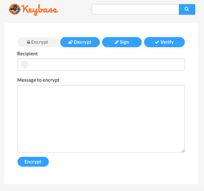 Keybase Web Encryption