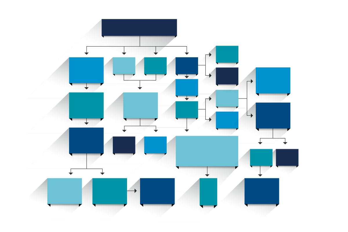 Flowchart vector image