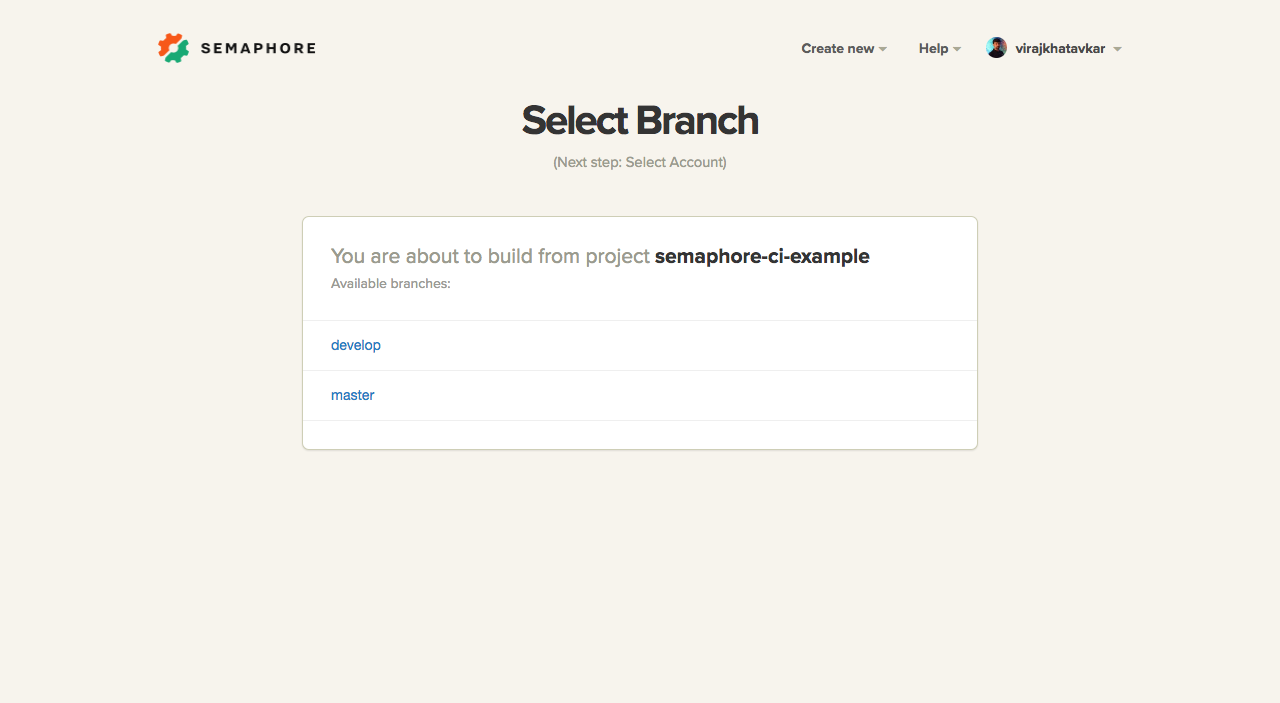 Select Branch