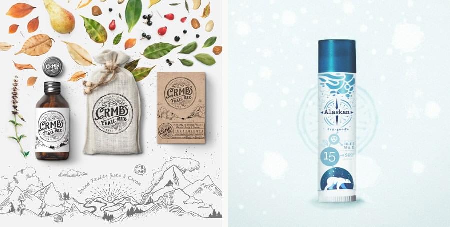 Brand identity for CRMBS and packaging for Alaskan