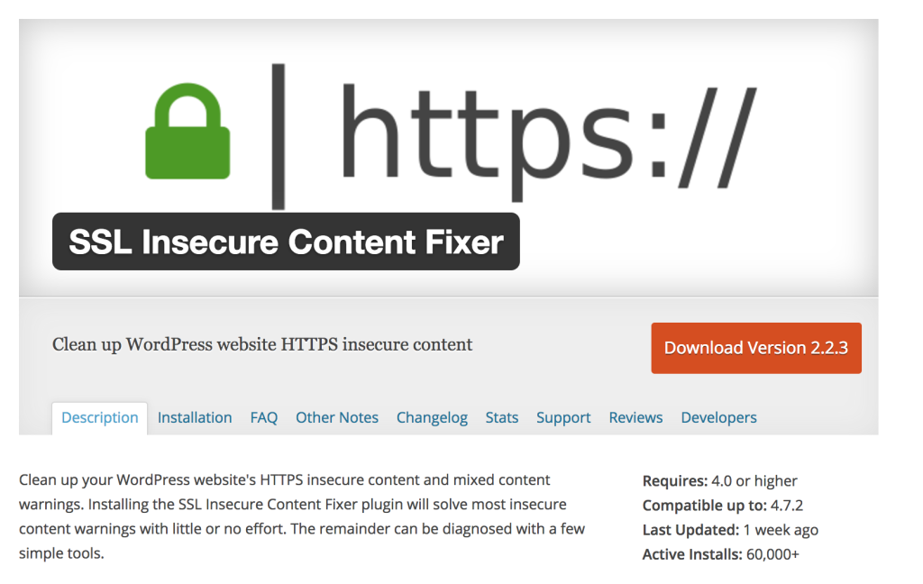 SSL Insecure Content Fixer