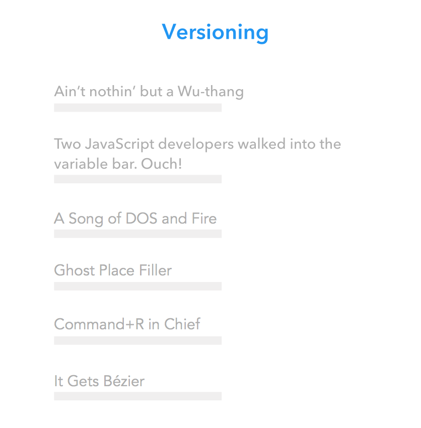 Versioning Example Email Image