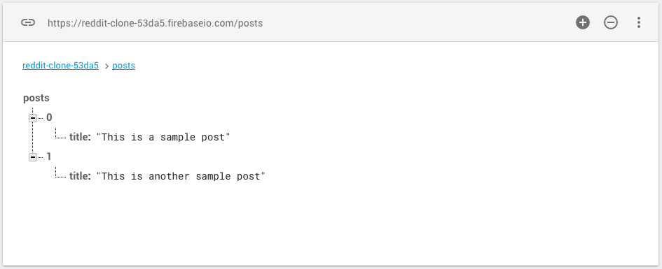 Database structure