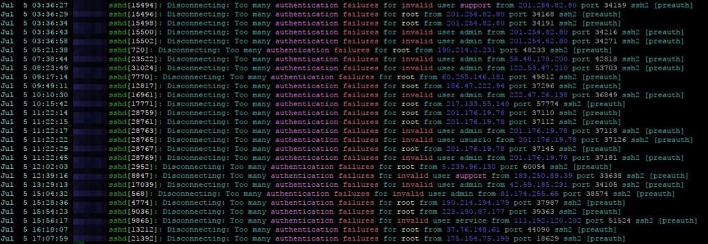 Hundreds of failed login attempts even though this server has disabled password authentication and runs on a non-standard port