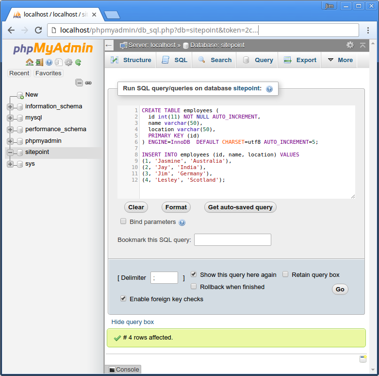 Using MySQL with Node.js & the mysql JavaScript Client