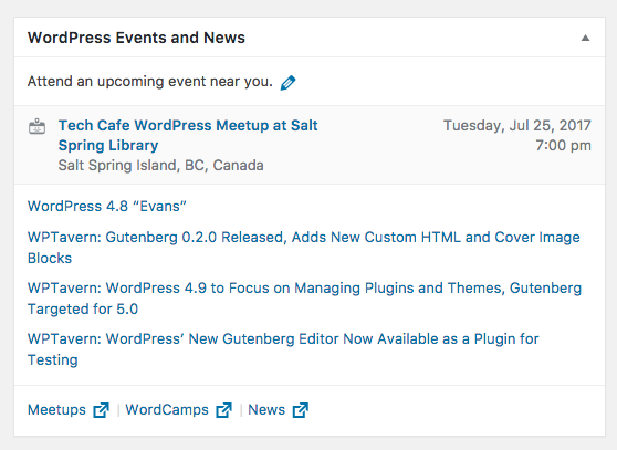 WordPress Events