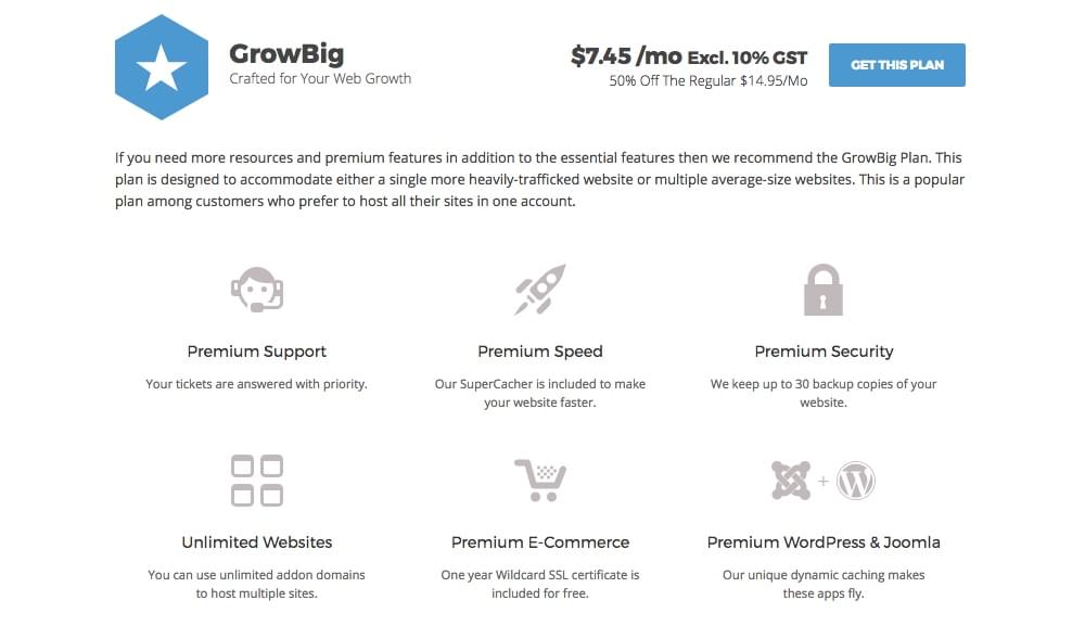 SiteGround Review: GrowBig