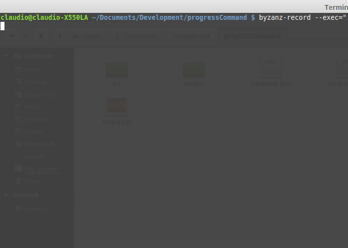 Progress bar example