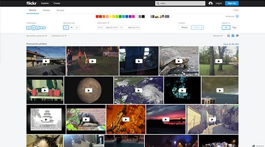 Flickr CC Video