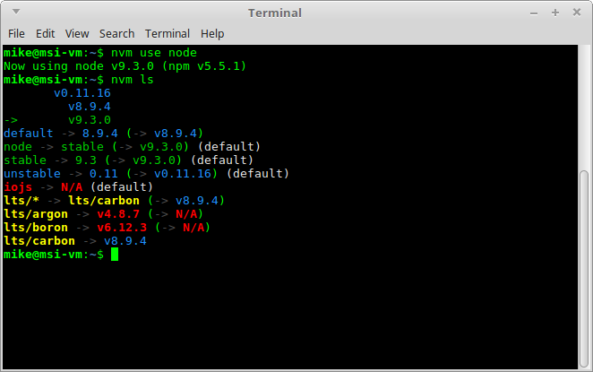 install node js nvm