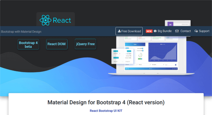 Material Design for Bootstrap React Version
