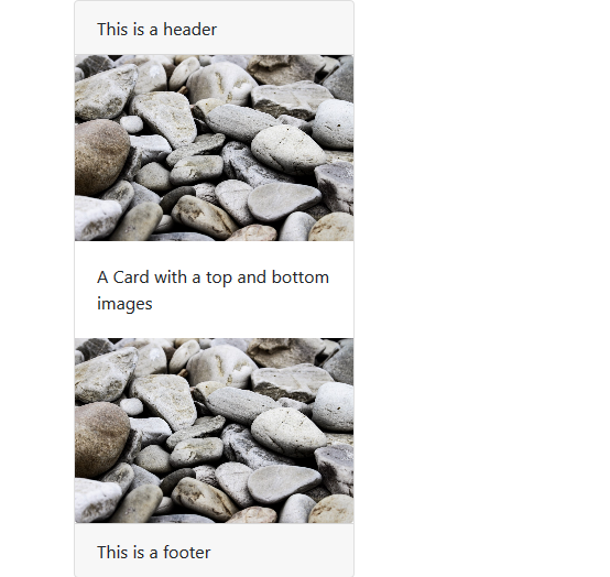 Bootstrap card component: Adding the image at the bottom of the card
