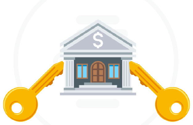 A vault with two keys