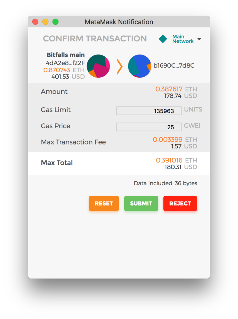 ethereum transaction fee today