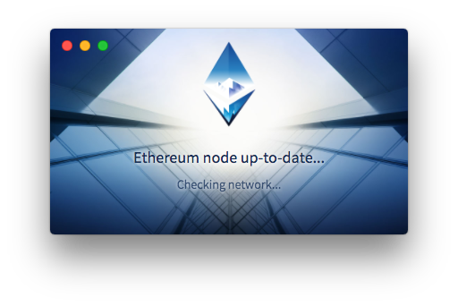 Checking for contact with the Ethereum network