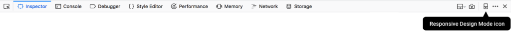 Firefox’s Responsive Design Mode icon