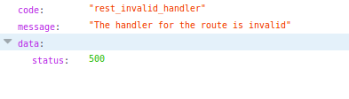 Invalid route handler