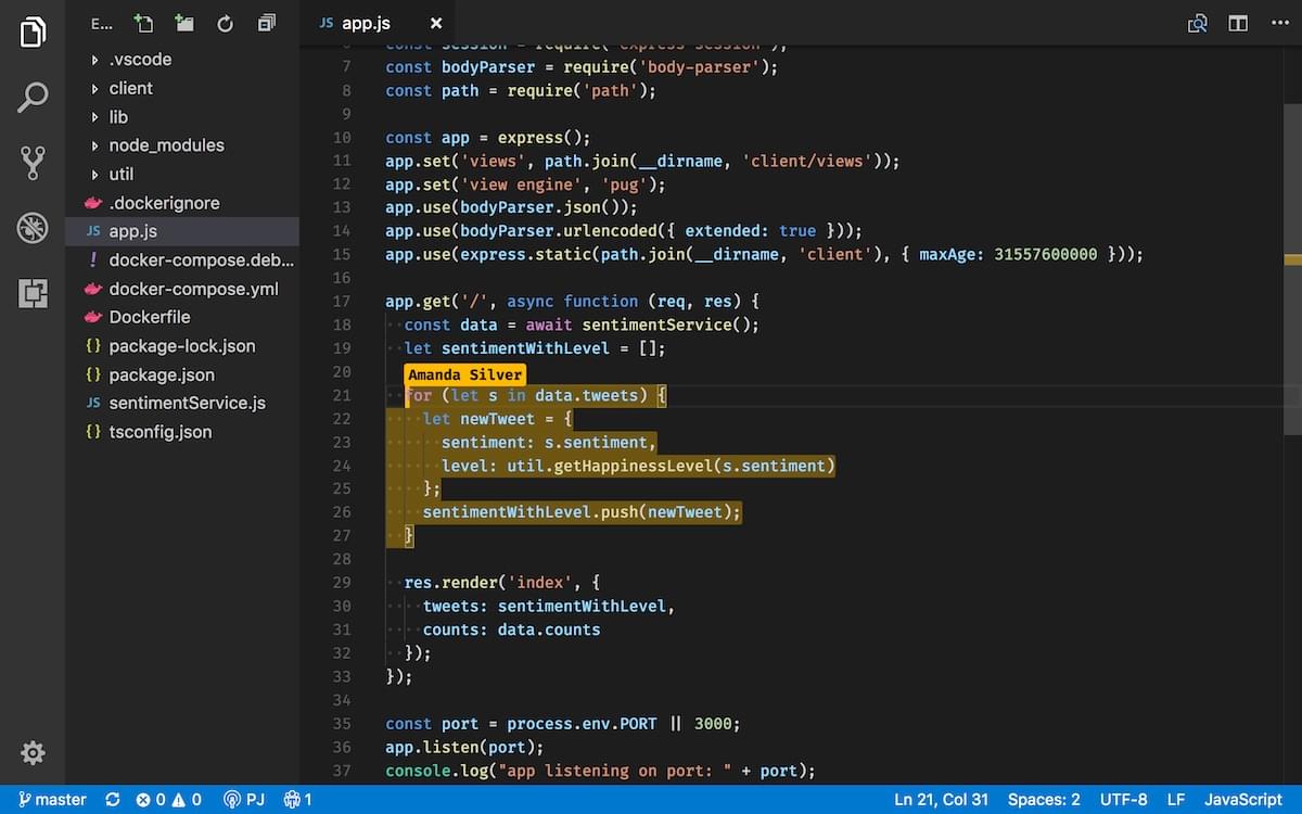 Visual Studio Code Simple Website