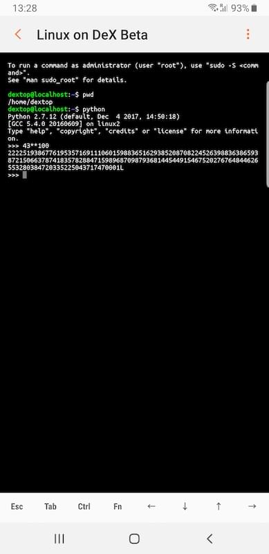 Running Python interpreter on mobile