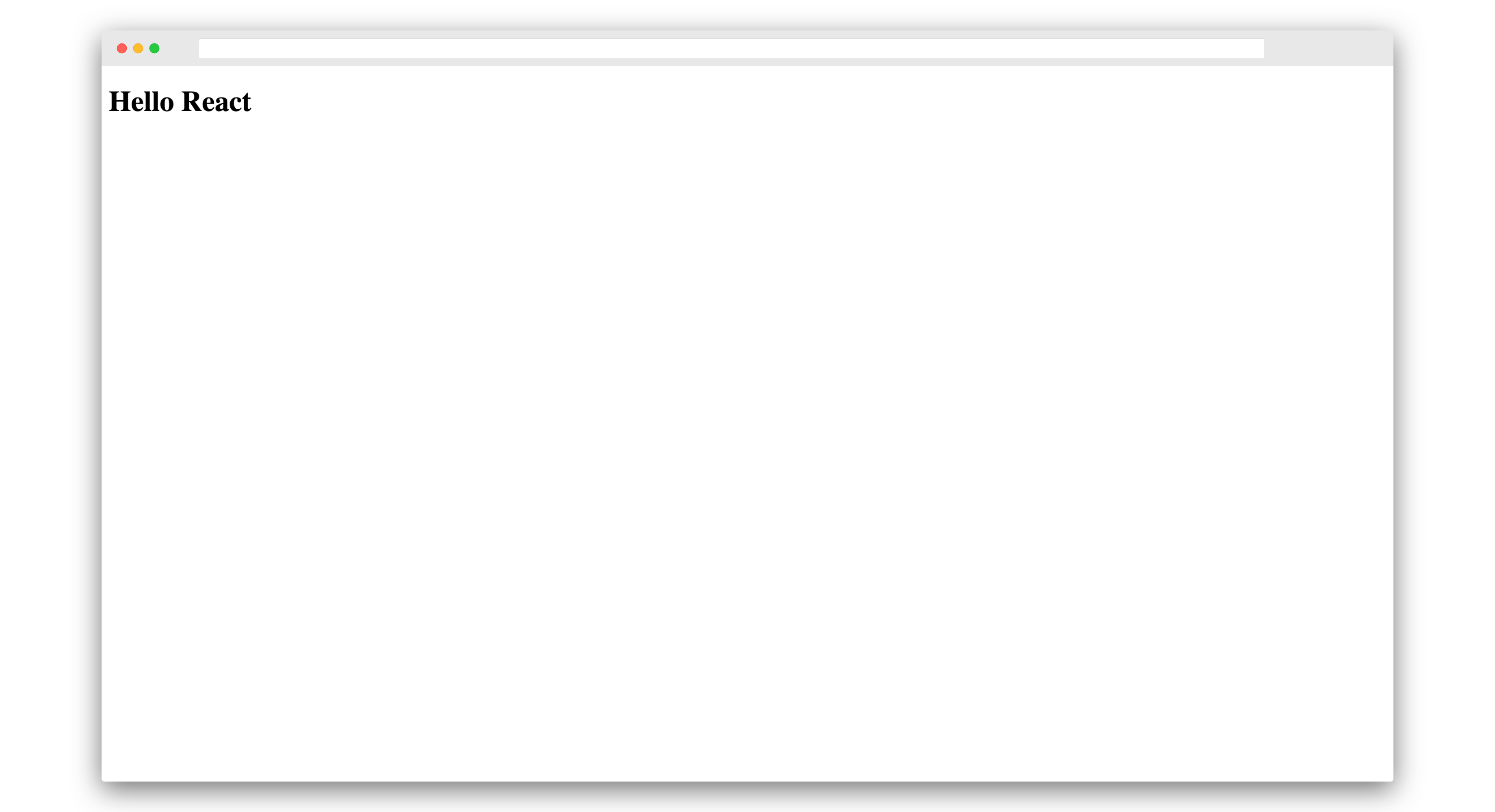 Hello React