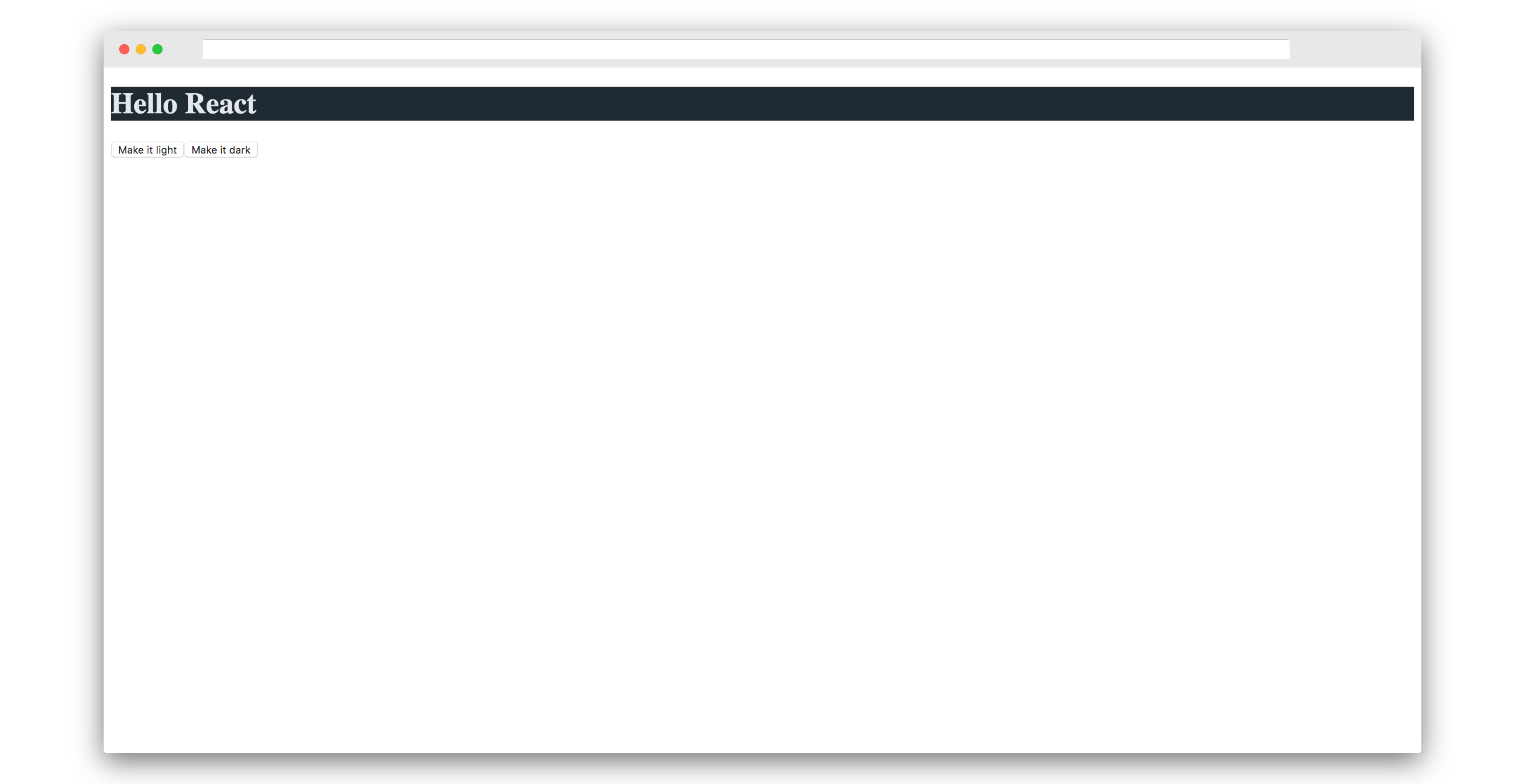 Selected Dark Theme