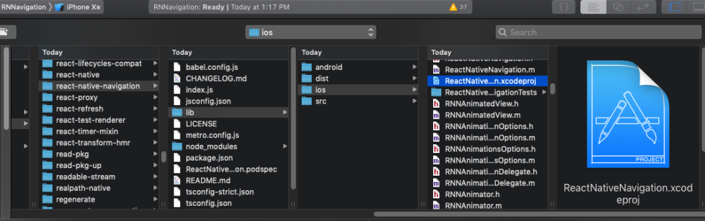 add rnn to xcode project