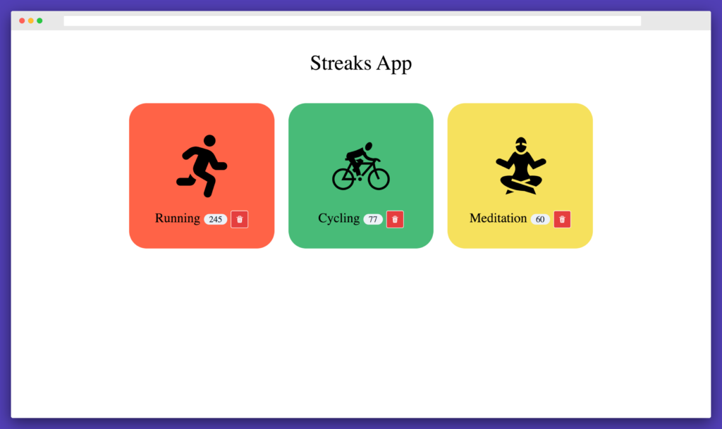 Streaks App - Delete Habit Workout
